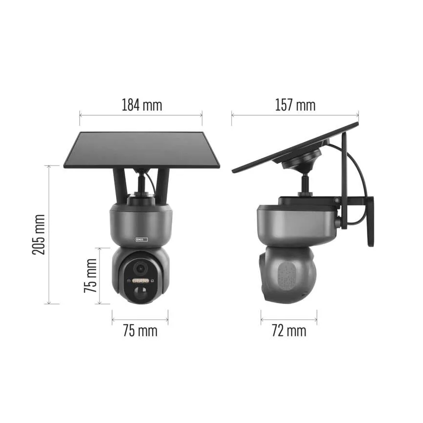 Intelligens napelemes kamera érzékelővel GoSmart 4G/LTE 10400mAh 5V IP65 Tuya