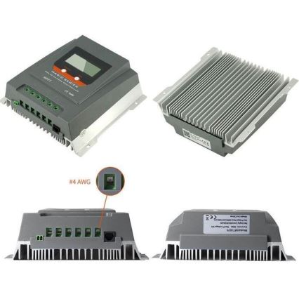 Intelligens napelemes töltésszabályozó MPPT 12-24V/30A IP32