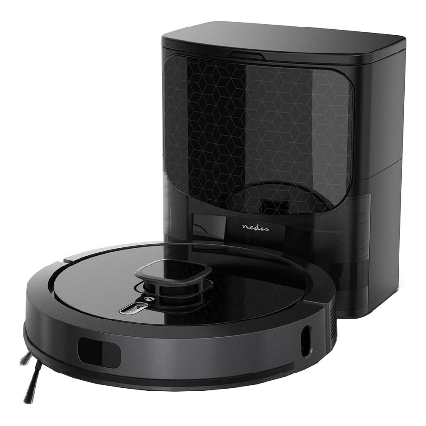 Intelligens robotporszívó felmosóval SmartLife 5200 mAh Wi-Fi Tuya fekete + távirányítás