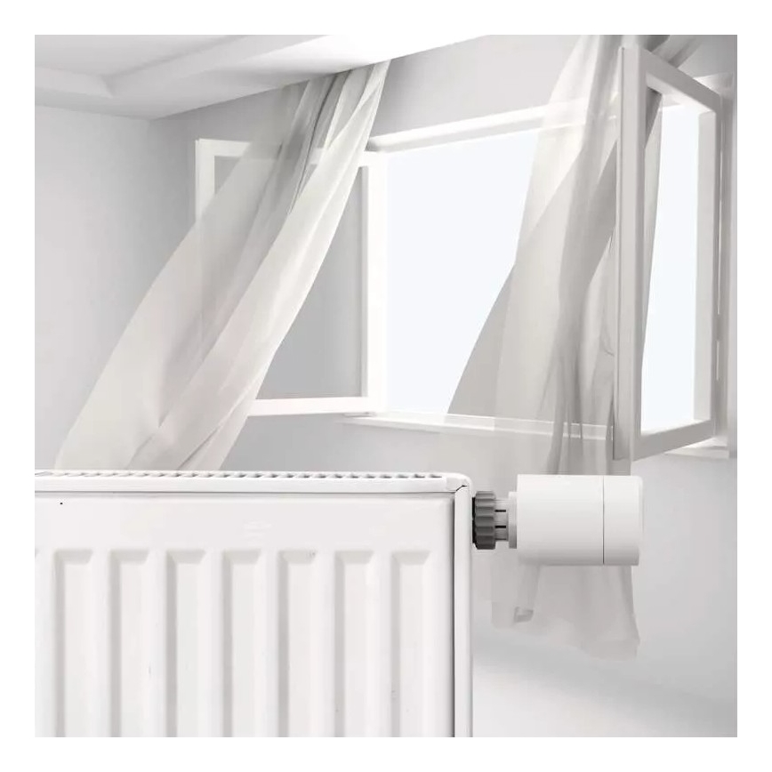 Intelligens termosztatikus fej LCD kijelzővel GoSmart M30x1,5 2xAA/1,5V Tuya