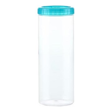 INTERLOCK élelmiszertároló doboz, 1,6 l, türkiz/átlátszó