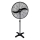 Ipari állóventilátor 190 W/230 V, 187 cm, fekete