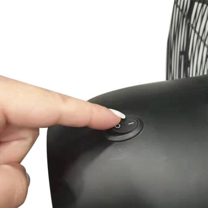 Ipari állóventilátor 190 W/230 V, 187 cm, fekete