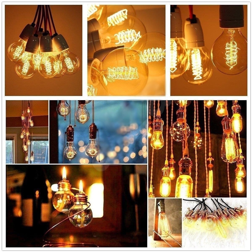 Ipari dimmelhető dekor izzó VINTAGE G80 E27/40W/230V