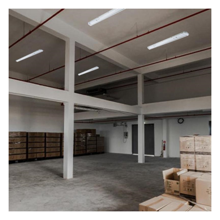Ipari fénycsöves lámpa T8 2xG13/18W/230V IP65 126 cm