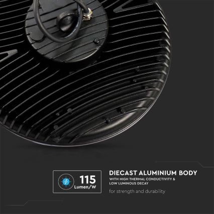 Ipari LED High Bay lámpatest 100 W, 230 V, 4000 K, IP65