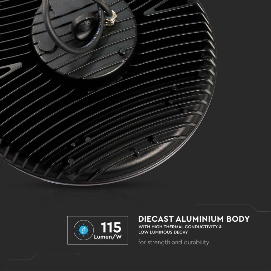 Ipari LED High Bay lámpatest 100 W, 230 V, 4000 K, IP65
