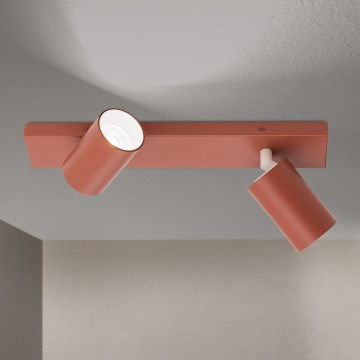 Irányítható spotlámpa PENN 2xGU10/13W/230V téglavörös