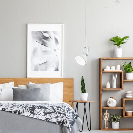 Függeszték IRMA 1xE14/28W/230V fehér, kábelre szerelhető