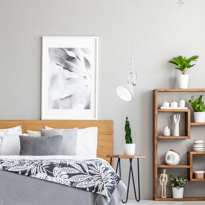 Függeszték IRMA 1xE14/28W/230V fehér, kábelre szerelhető