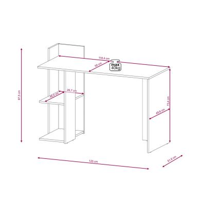 Íróasztal MARLO artisan tölgy/antracit