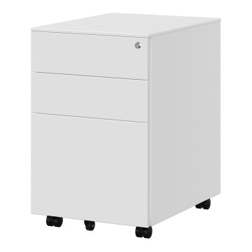 Irodai fiókos szekrény SECURIO, fehér