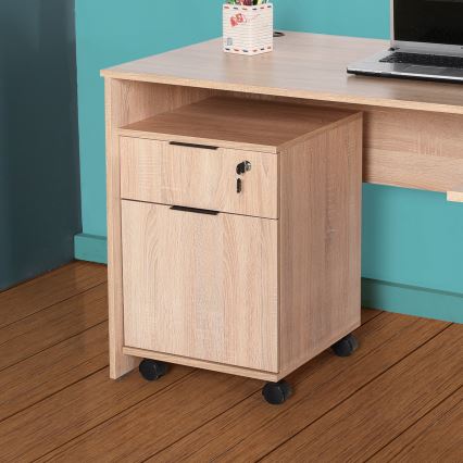 Irodai konténer 61x41 cm barna