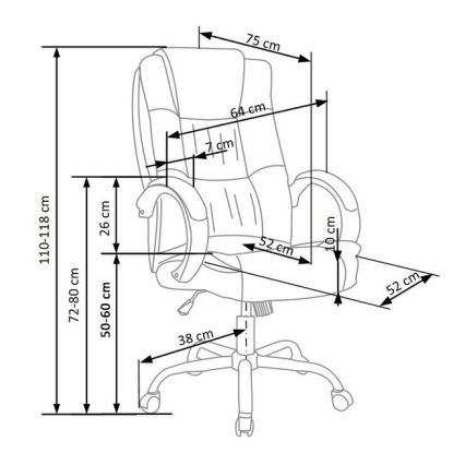 Irodai szék RELAX fekete