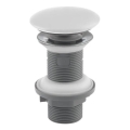 Isvea - Click-Clack INFINITY mosdóleeresztő, átmérő 7,2 cm, fehér
