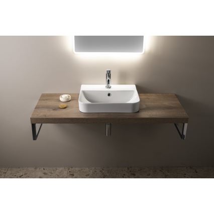 Isvea - SOTT AQUA ráépített mosdó 48x42 cm kerámia/fehér