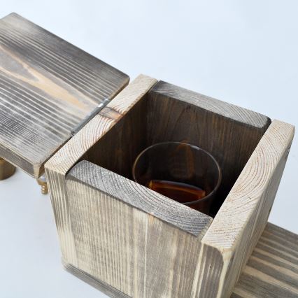 Italadagoló 30x32 cm arany/fenyő