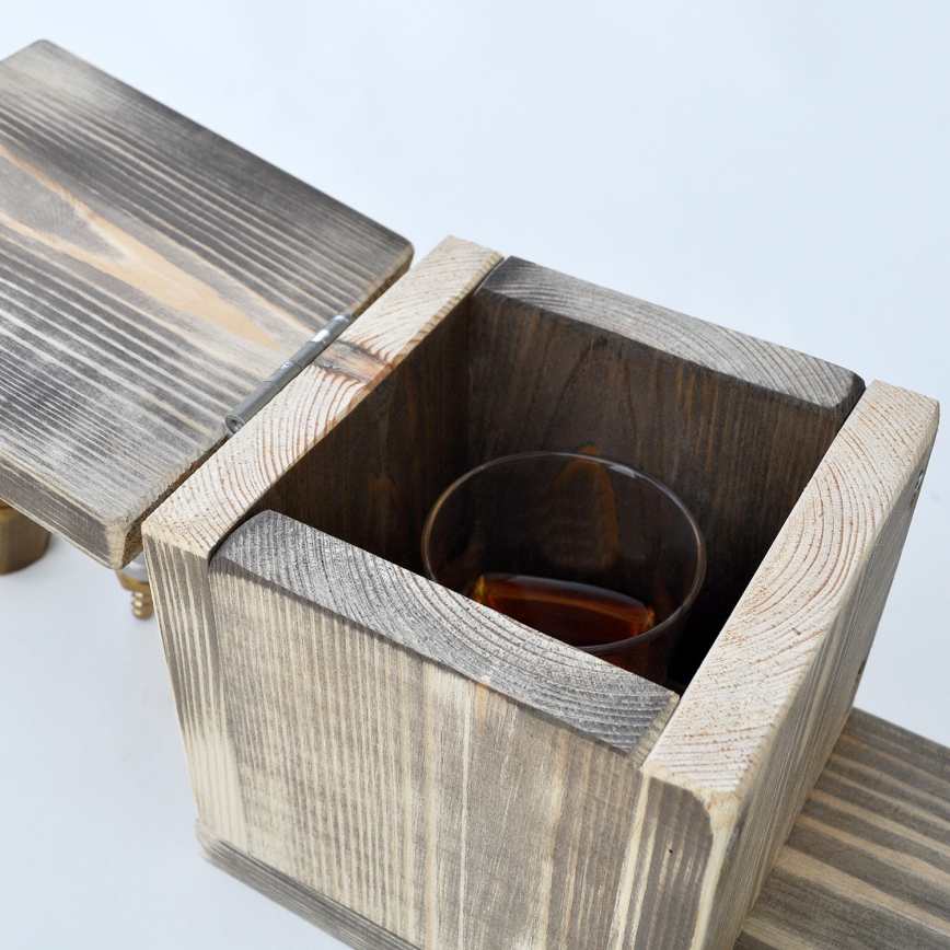 Italadagoló 30x32 cm arany/fenyő