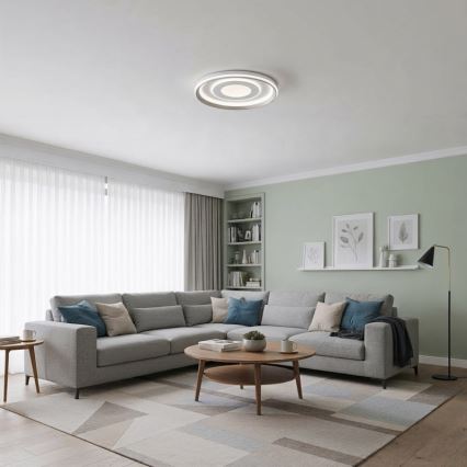 ITALUX - LED dimmelhető SIMNI mennyezeti lámpatest LED/55W/230V 3000-6500K átmérő 50 cm fehér + távirányító