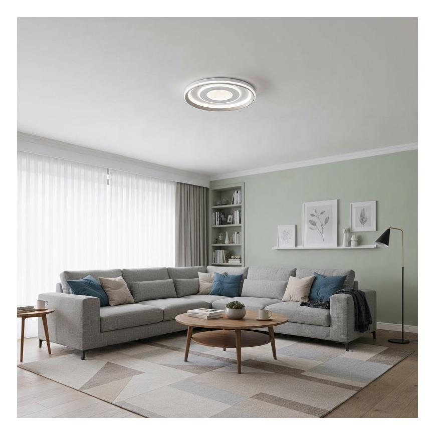 ITALUX - LED dimmelhető SIMNI mennyezeti lámpatest LED/55W/230V 3000-6500K átmérő 50 cm fehér + távirányító