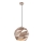 ITALUX - Csillár zsinóron PALERMO 1xE27/40W/230V átm. 32 cm Rózsaarany