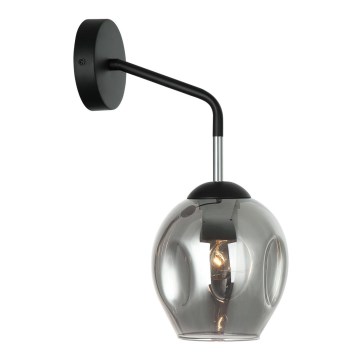 ITALUX - Fali lámpa BORGO 1xE27/40W/230V fekete