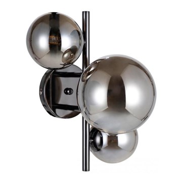 ITALUX - Fali lámpa CANELLO 3xG9/5W/230V fekete