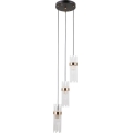 ITALUX - Kábelcsillár TARASO 3xE14/40W/230V fekete/arany
