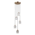 ITALUX - Kábeles függőlámpa TORNO 5xE14/40W/230V aranyszínű
