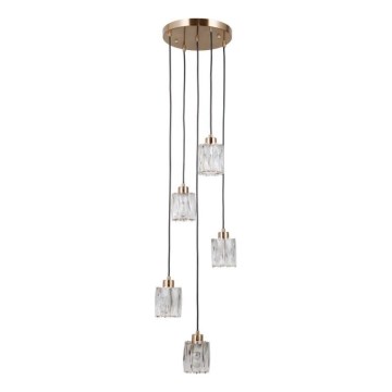 ITALUX - Kábeles függőlámpa TORNO 5xE14/40W/230V aranyszínű