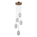 ITALUX - LED csillár zsinóron ALANI 5xLED/5,6W/230V 3000K arany