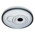 ITALUX - LED dimmelhető mennyezeti lámpatest PORTA LED/40W/230V 3000-6500K átm. 50 cm fekete + távirányító