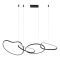 ITALUX - LED kábeles csillár FONTE LED/60W/230V 3000/4000/6000K fekete
