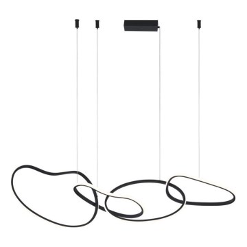 ITALUX - LED kábeles csillár FONTE LED/60W/230V 3000/4000/6000K fekete