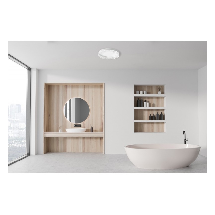 ITALUX - LED dimmelhető mennyezeti lámpatest RANTE LED/58W/230V 3000-6500K átm. 50 cm fehér + távirányító