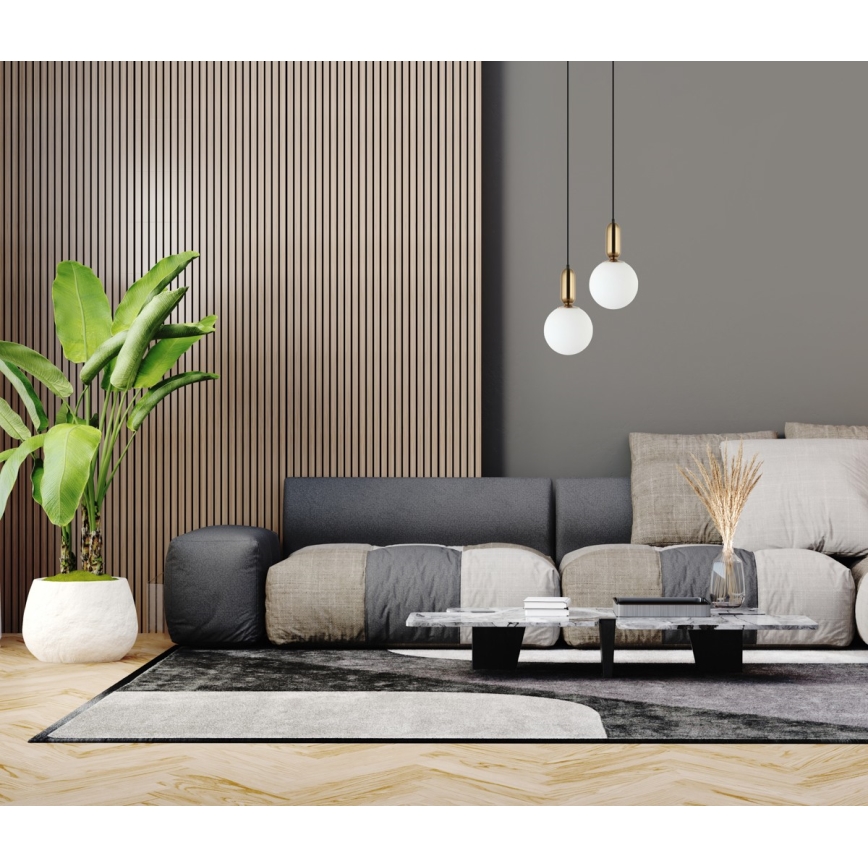 ITALUX - Függeszték ALDEVA 1xE27/40W/230V átm. 20 cm fekete/bronz