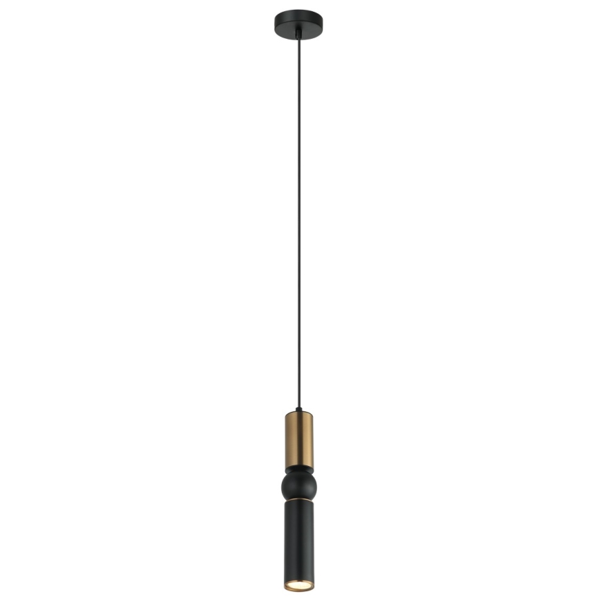 ITALUX - Csillár zsinóron ISIDORA 1xGU10/25W/230V fekete/bronz