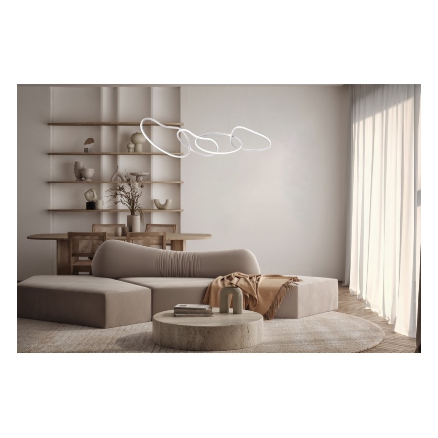 ITALUX - LED zsinóros csillár FONTE LED/60W/230V 3000/4000/6000K fehér
