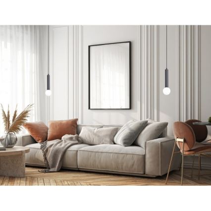 ITALUX - Kábeles függőlámpa FILANO 1xG9/5W/230V fekete