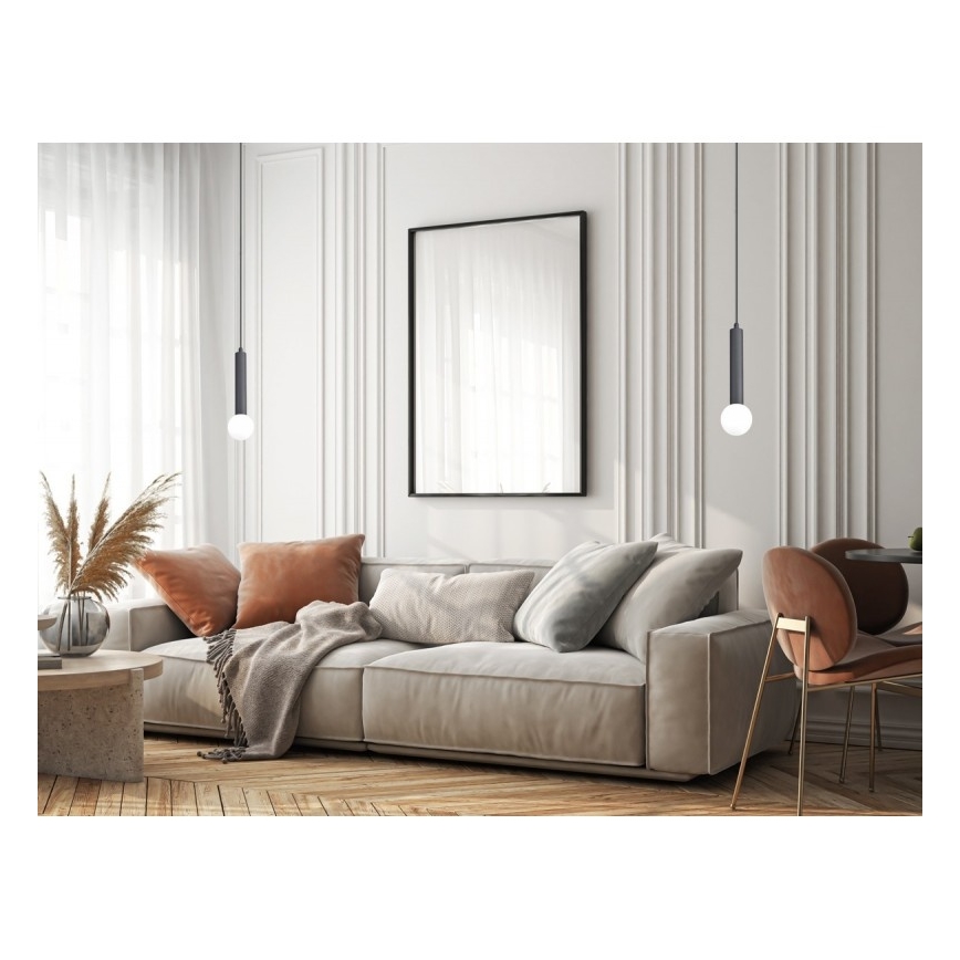 ITALUX - Kábeles függőlámpa FILANO 1xG9/5W/230V fekete