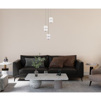ITALUX - ALANI LED csillár kábelen 3xLED/5W/230V 3000K arany