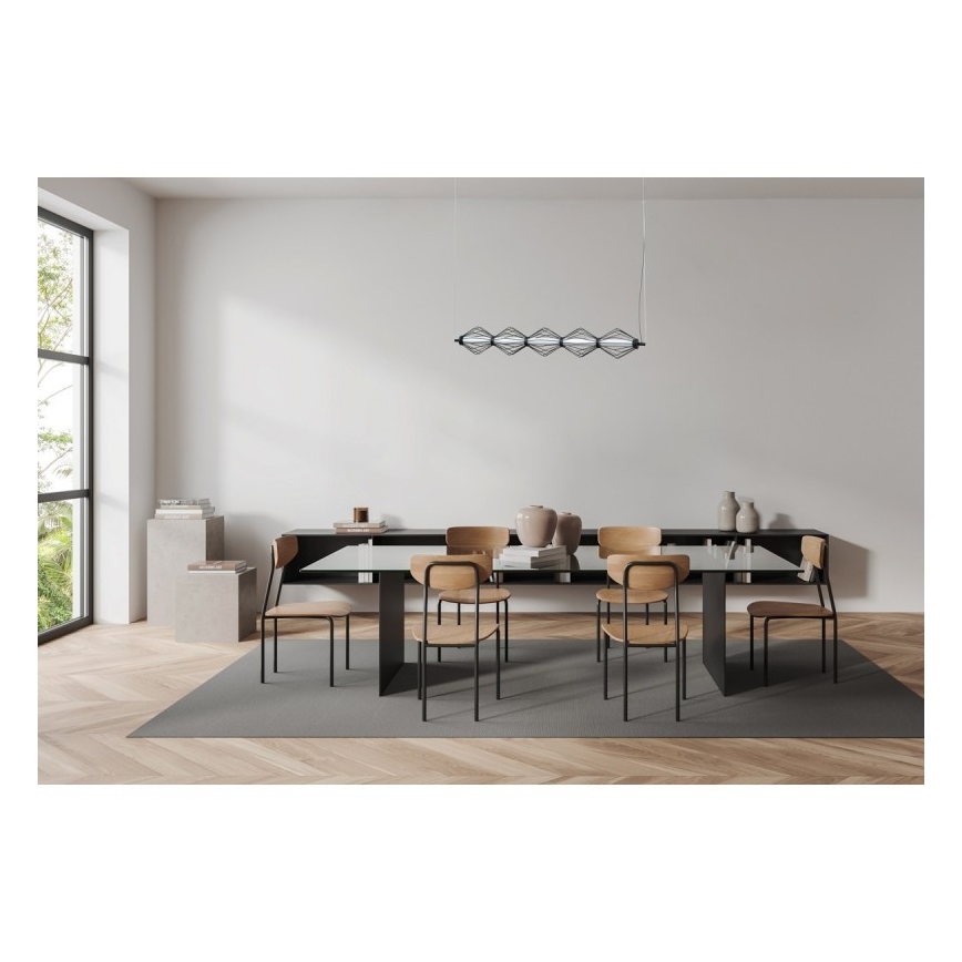ITALUX - LED csillár kábelen SEVILLA LED/25W/230V 3000K fekete