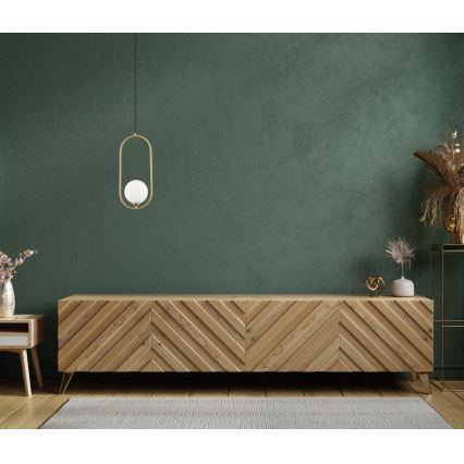 ITALUX - Csillár zsinóron LUPUS 1xG9/25W/230V fekete/arany
