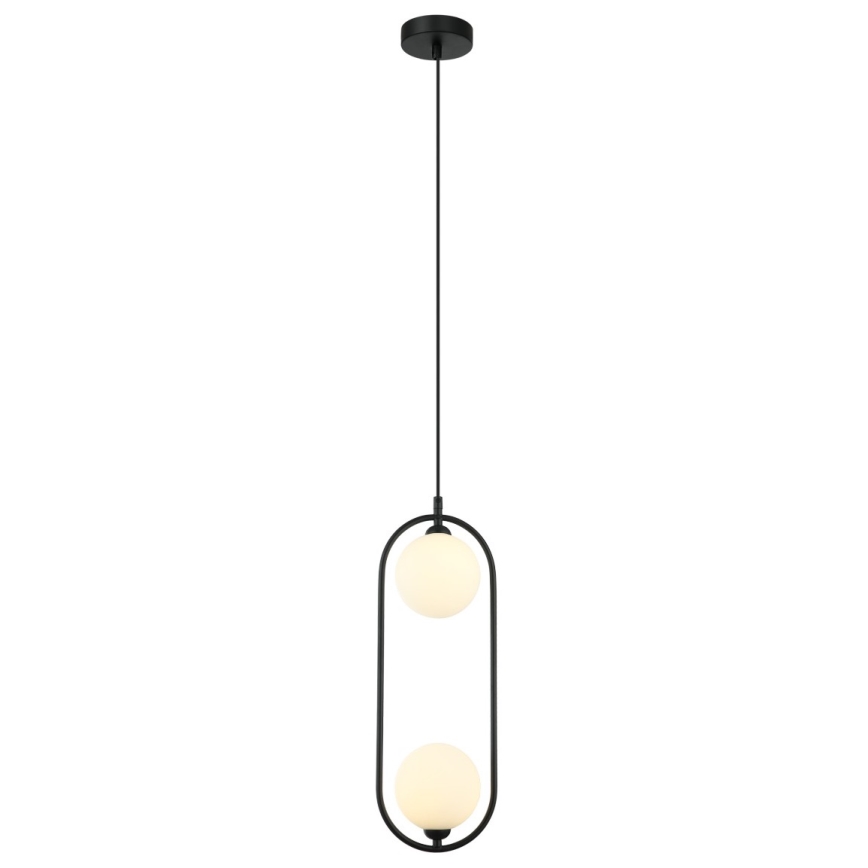 ITALUX - Függeszték kábelre LUPUS 2xG9/25W/230V fekete