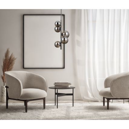 ITALUX - Csillár CANELLO 5xG9/5W/230V fekete