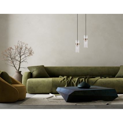 ITALUX - Kábeles csillár TARASO 1xE14/40W/230V arany
