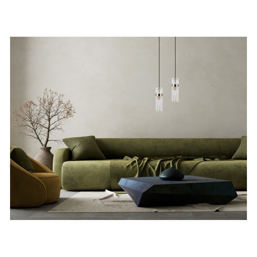 ITALUX - Kábeles csillár TARASO 1xE14/40W/230V arany
