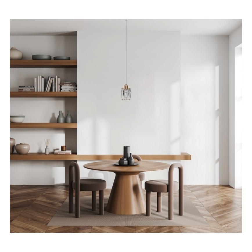 ITALUX - TORNO kábeles csillár 1xE14/40W/230V fekete/arany
