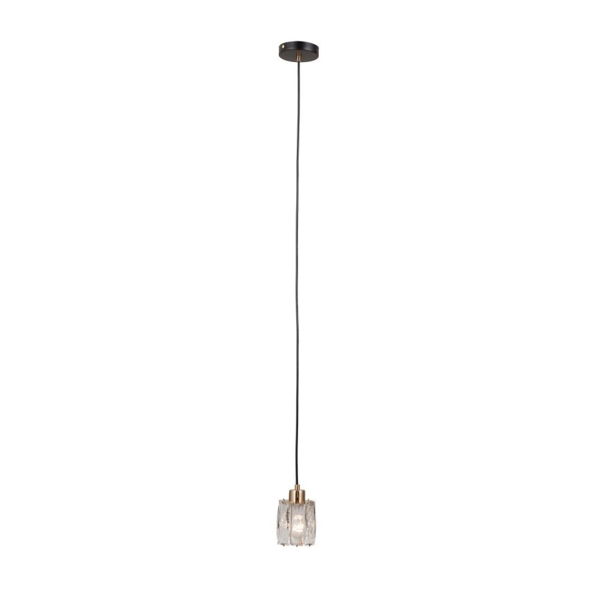 ITALUX - TORNO kábeles csillár 1xE14/40W/230V fekete/arany