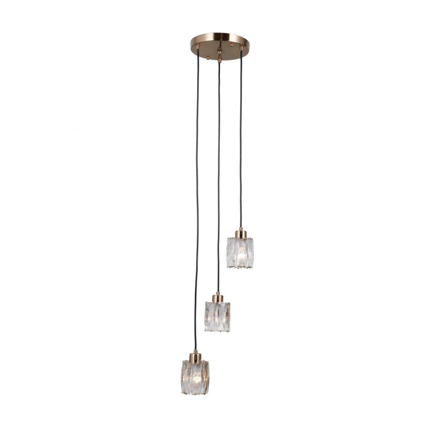 ITALUX - TORNO kábeles csillár 3xE14/40W/230V arany
